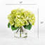 Silk Hydrangea Centerpiece Arrangement in Vase-1666259823