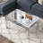Amla Modern Mirrored Glass Coffee Table