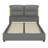 PU Leather Hydraulic Platform Bed with Lift Up Storage and Sensor LED Lights-2117719383