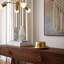 Ithaman 's 8" Aluminum Top Hat Decor, Gold Accent