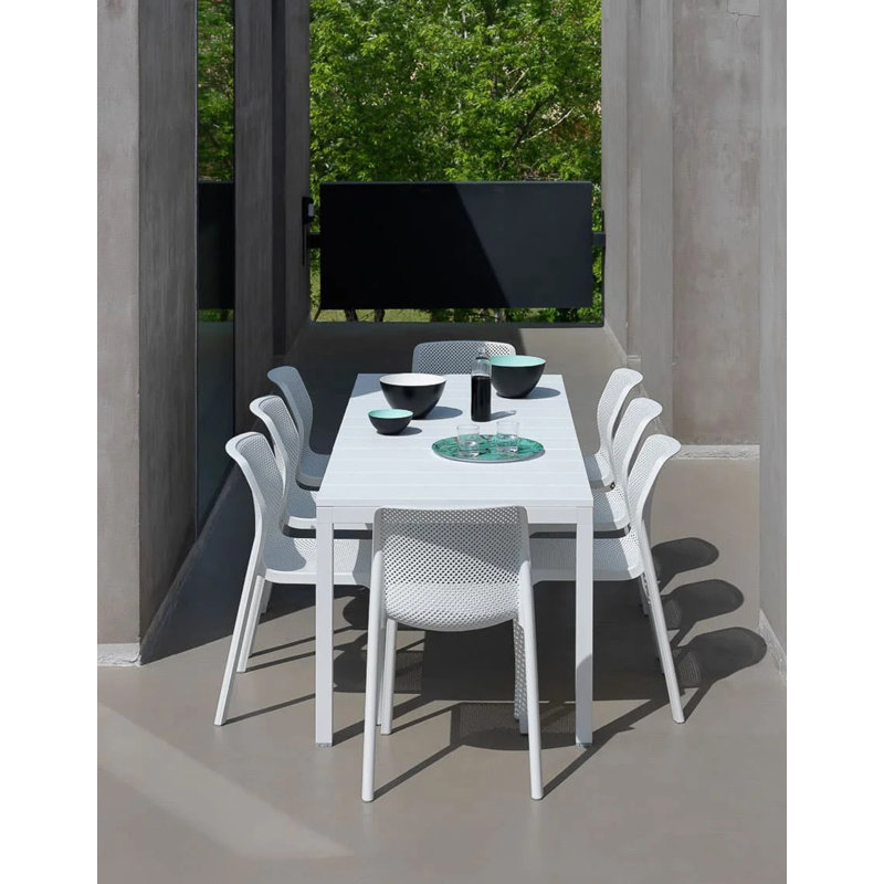 Rio Outdoor Dining Table, Anthracite, 29.92" H x 39" W x 110.24" L