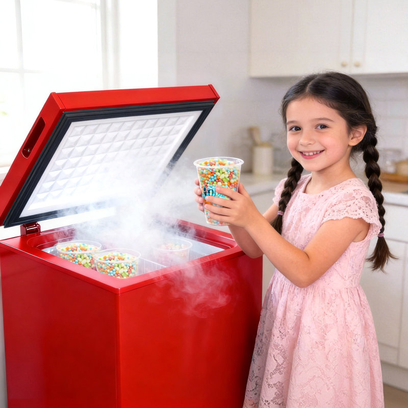 Congélateur coffre ultra-basse température Northair -40 ° F, congélateur profond de 1,8 pi cu pour crème glacée perlée, journée de jeu, fêtes, bar à domicile et garage