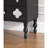 Shell Velvet Black Accent Chest