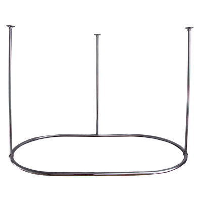 48'' Oval Shaped Shower Curtain Rod
