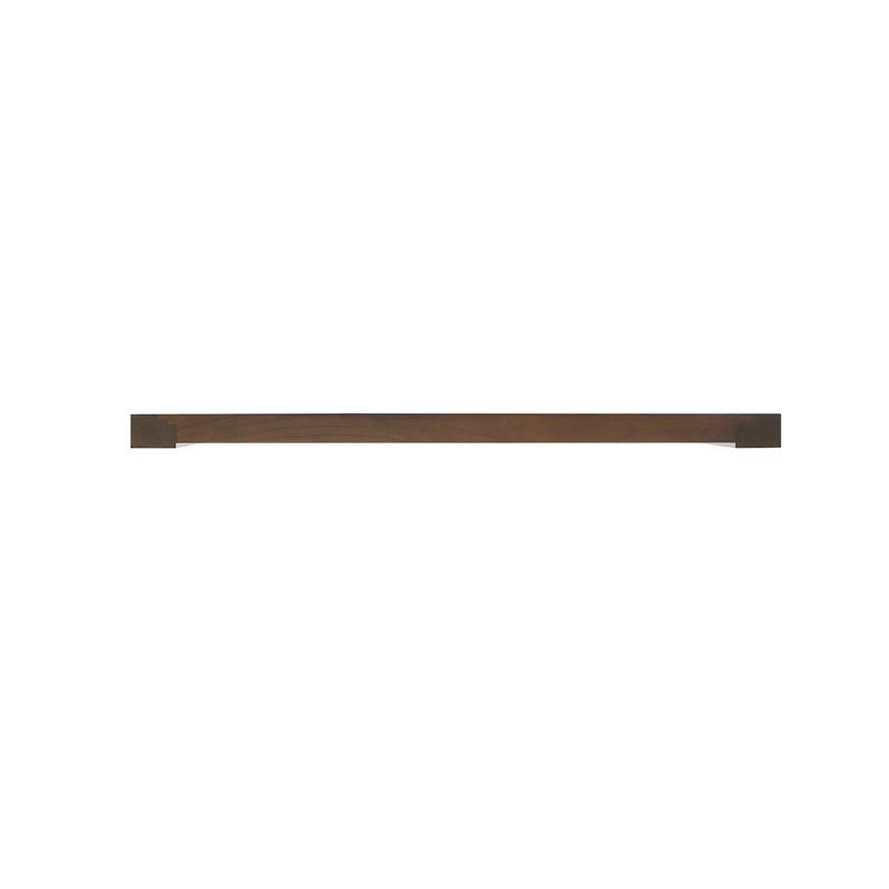 Through Lines Flat Wall Mirror, 30" x 28", Brown