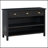 Retro Console Table With 3 Storage Drawers And Woven Baskets, Perfect For Entryway, Hallway, And Living Room Decor-2143362670