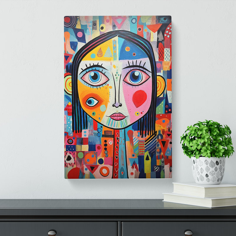 Kids Expressionism - Print, 60cm H x 40cm W x 3cm D, Wrapped Canvas