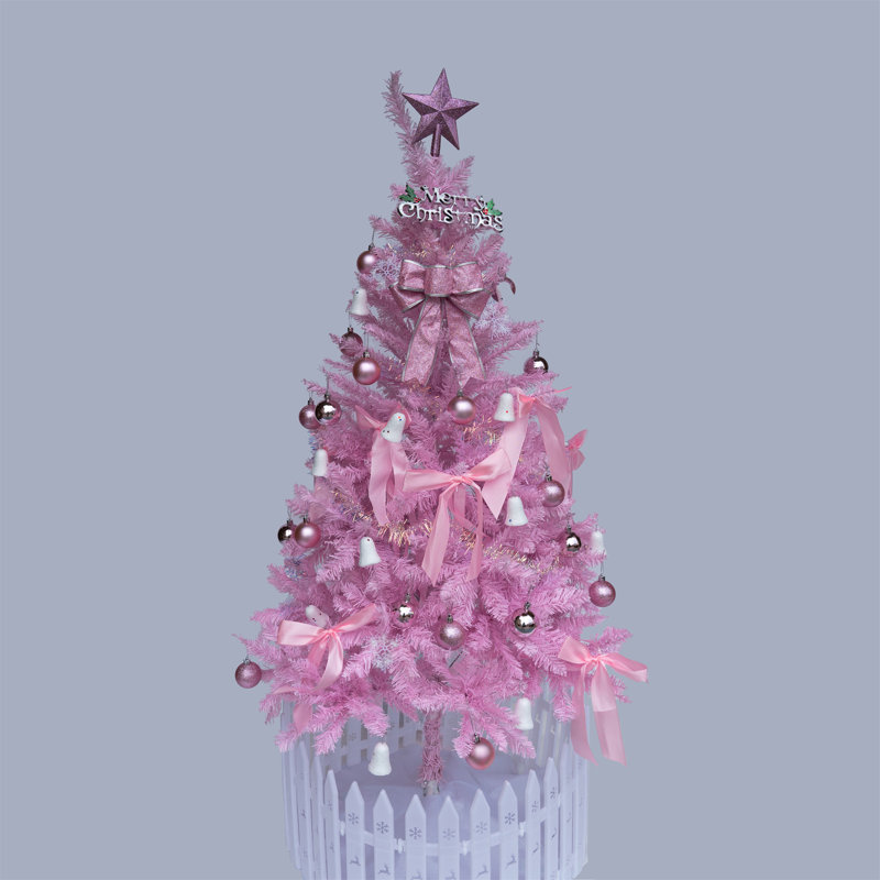 Arbre de Noël 6 pi - rose