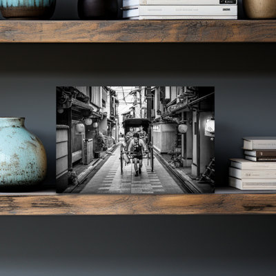«Rickshaw japonais», impression d'art mural contemporain