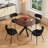 5 - Piece Round Pedestal Dining Set-727688982-727688983