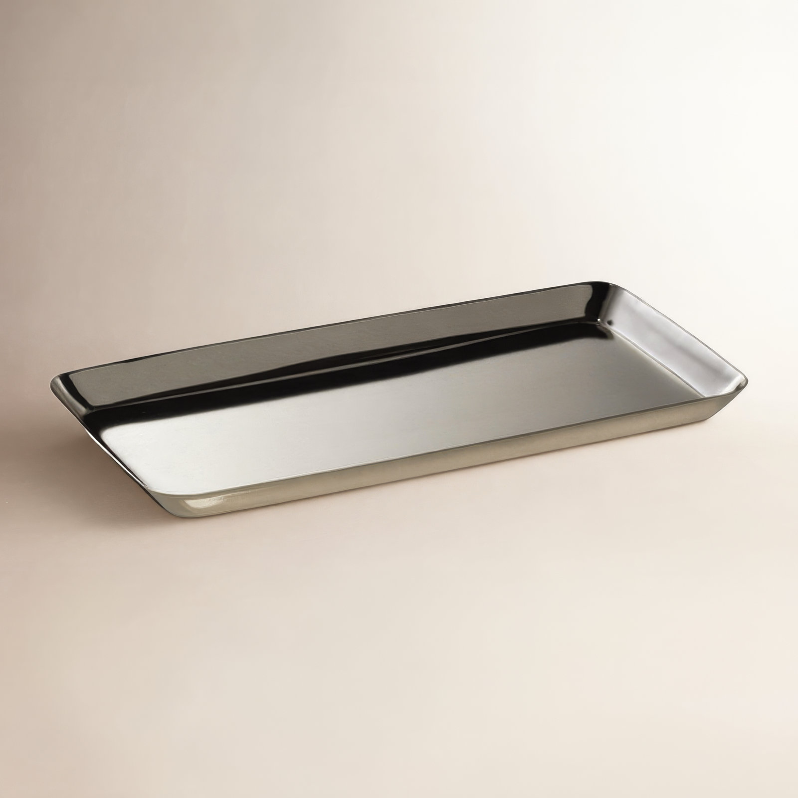 Rectangle Steel Tray, 0.5" H x 4.5" W x 8.25" D, Gold