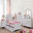 Wooden Nightstand With 2 Drawers, White