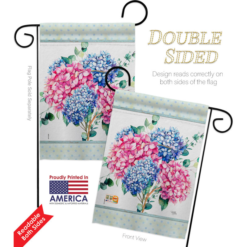 Double Sided 18.5'' H x 13'' W Polyester Garden Flag