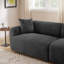 Canapé rembourré de 90 po en polyester à 3 places avec coussins décoratifs de 90 po de large disponible dans le salon-1773840628