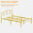 Scaggs Metal Bed With 2 Nightstands – Modern Bedroom Set-122544767-122544769