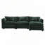 Canapé modulaire surdimensionné en chenille de 112 po avec repose-pieds mobile Chenille-370004399