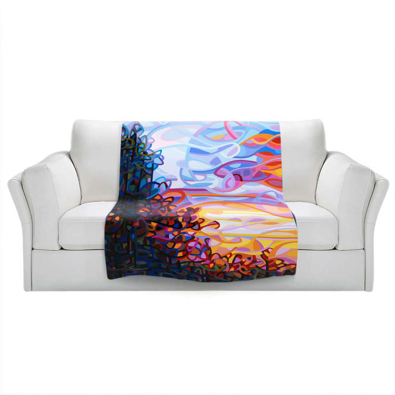 Hand Woven Throw Blanket, 68" x 80"