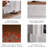 White Solid + Manufactured Wood Freestanding Fireplace