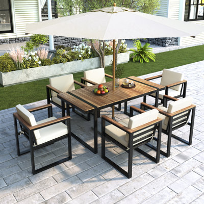 7 Pieces Outdoor Dining Set