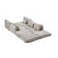 Ensemble modulaire de canapé modulaire rembourré en L de 100 pouces avec 5 coussins pour salon, appartement, chambre à coucher-129465897