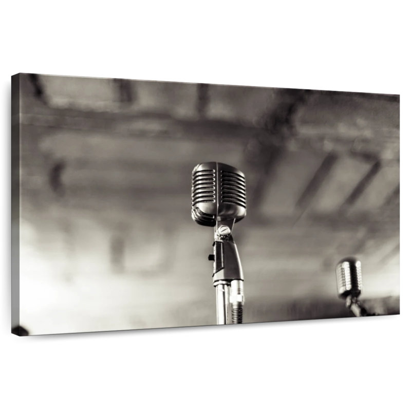 Abarca Jazz Microphone, 24" H x 36" W