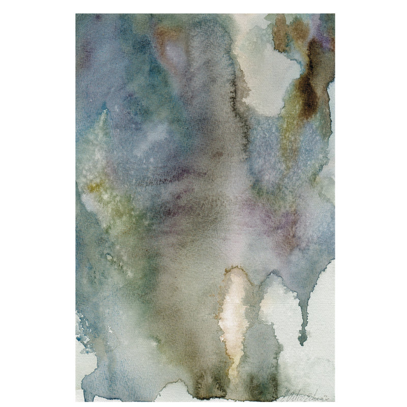 Abstract Abstracto Abyss 2 by César Ortiz Echagüe - Wrapped Canvas Painting, 90cm H x 60cm W x 3cm D