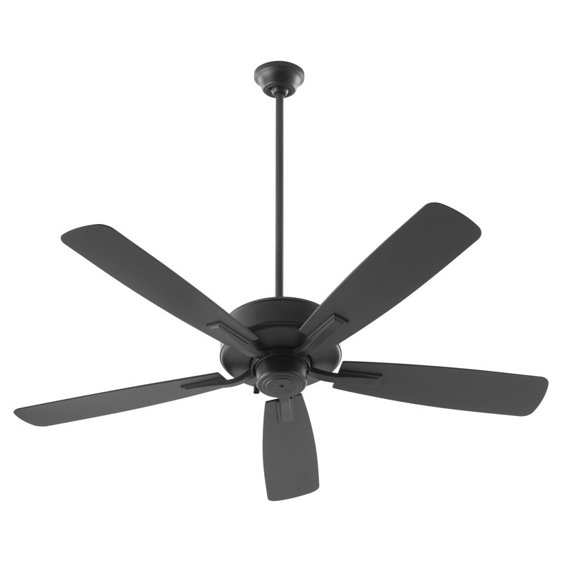 Ventilateur de plafond extérieur à 52 pales 52 po avec chaînette Corsica, Noir