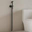 Robinet de bidet rond avec douchette, contrôle de la température chaude et froide, corps en laiton-116649941