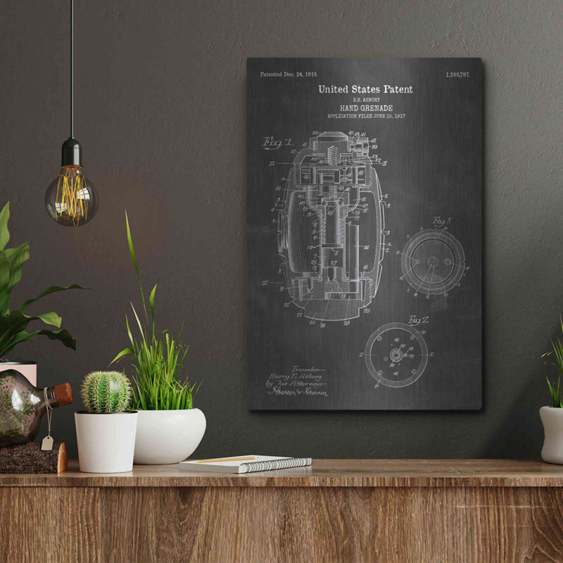 Art mural en métal Luxe Handle, H 16 po x l 12 po