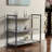 Gateshead Jamestown Wide 3 Shelf Open Storage Bookshelf Rustic Wood Grain and Metal-1519164325