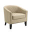 Faux Leather Barrel Chair-1784215073