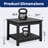 HDPE Double-Tier Patio Table Side Table-114223859