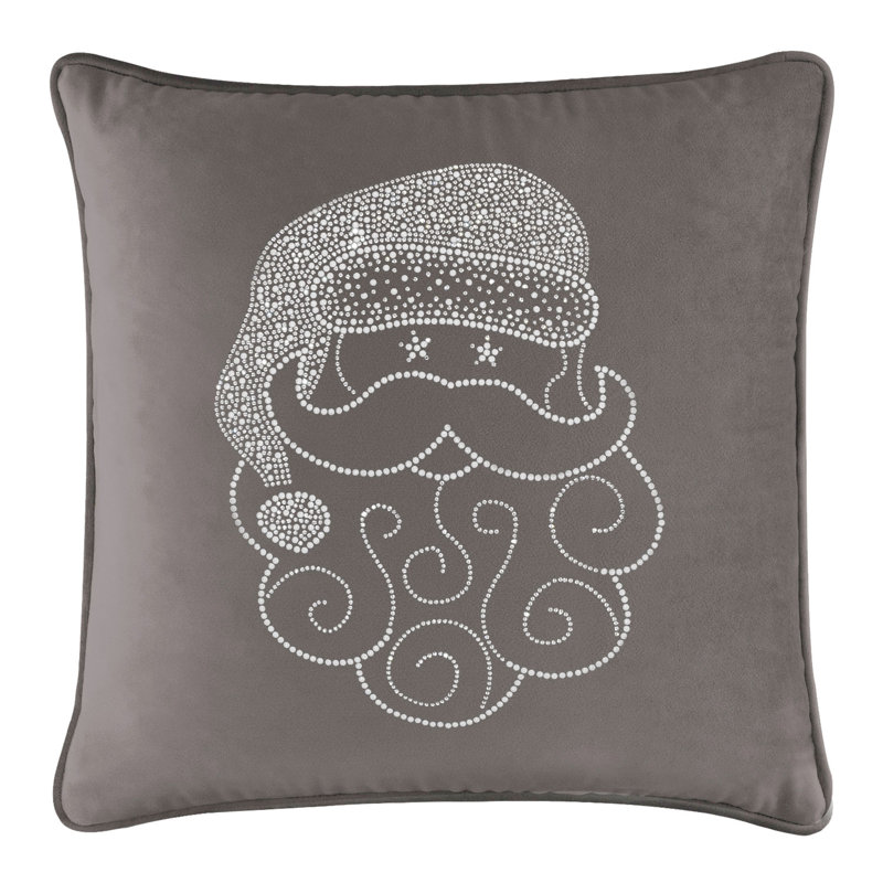 Coussin Sparkles Home Conception de Noël des Fêtes | Insertion de plumes | Lavable à la machine, Carré 16 po