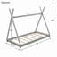 Lit plateforme simple avec structure triangulaire-593217388