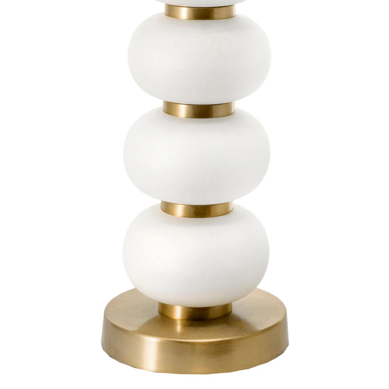 Lampe de table ivoire / or 28,38 po Malia