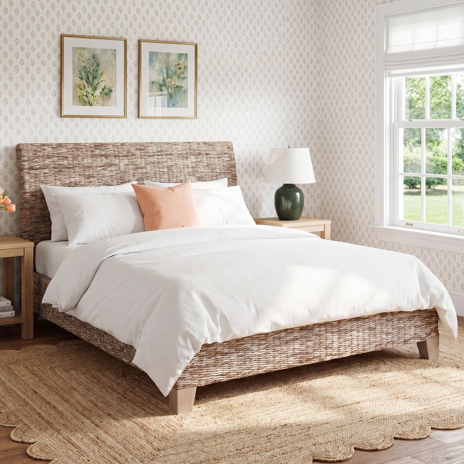 Lizzie Woven Bed, King
