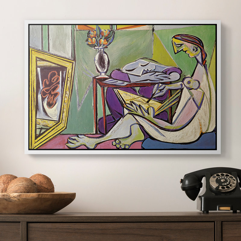 The Muse (La Muse), 1935 - Pablo Picasso, toile tendue avec châssis, 16 x 24, Blanc