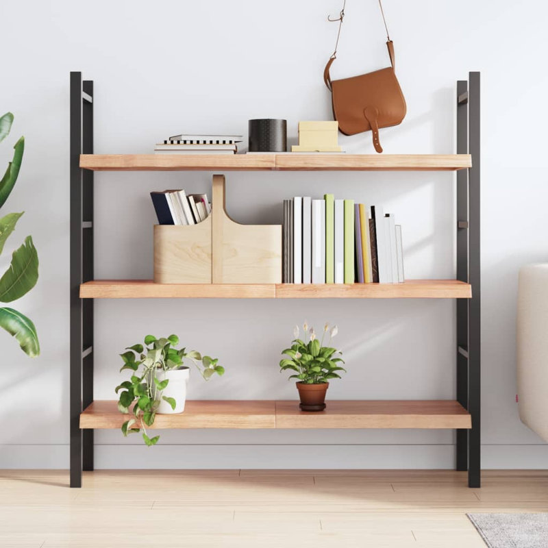 Vidaxl Wall Shelf, 4cm H x 120cm W x 30cm D, Light Brown
