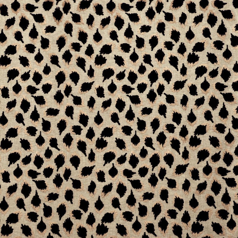 Ocelot Black Fabric