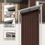 Broghin Garden Shed with Extended Roof Outdoor Tool Shed Storage Shed Steel-1026969118