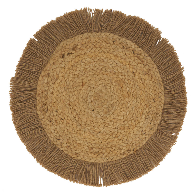 Islander Jute No Pattern Round Placemat