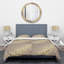 Golden Marble Design III - Ensemble de housse de couette abstrait Glam - Microfibre de polyester-40702608
