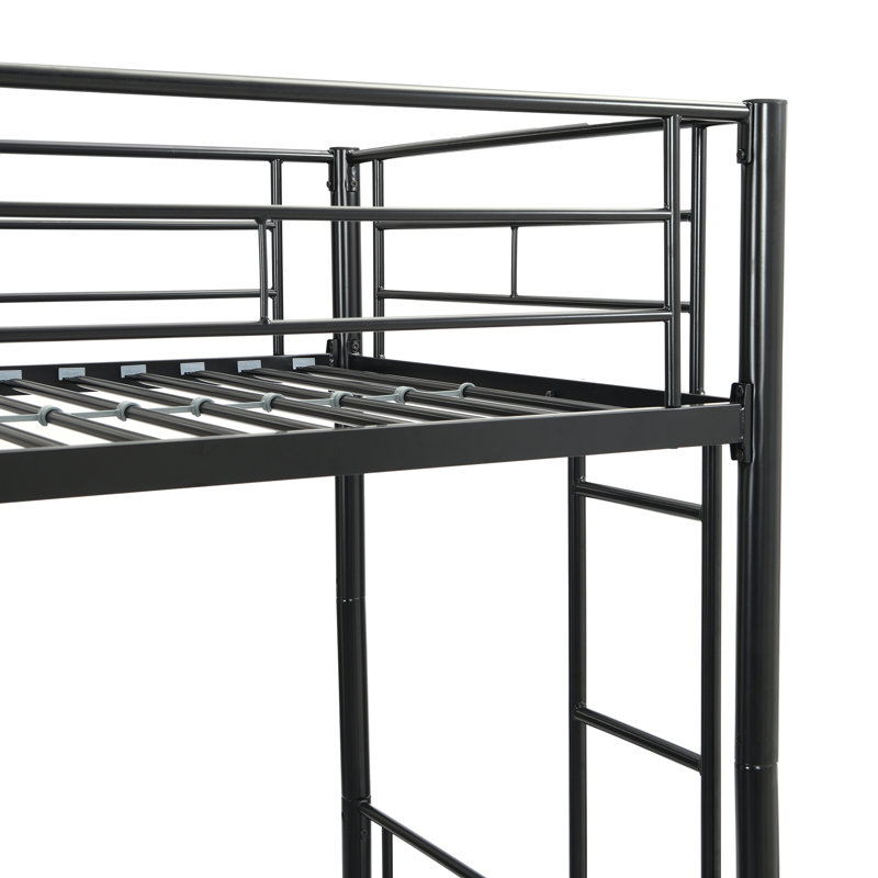 METAL BUNK BED, Black