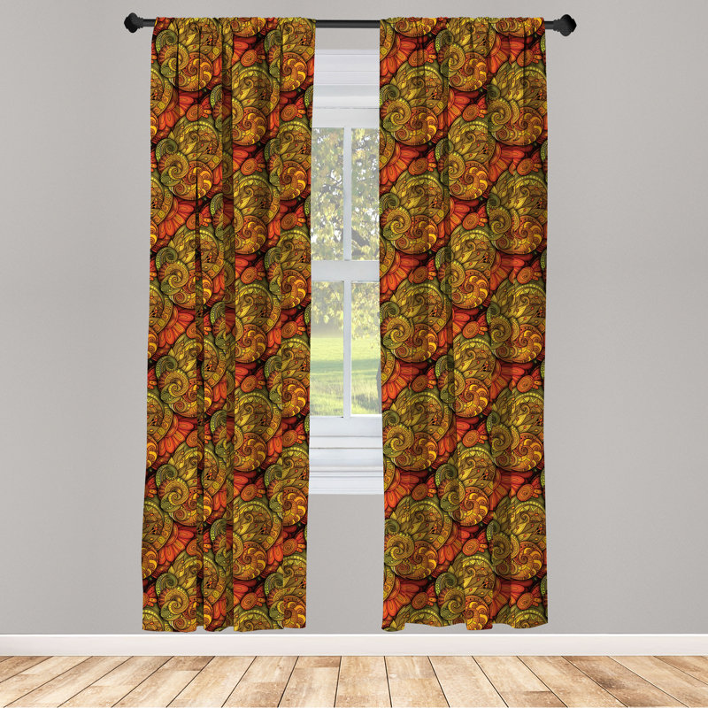 Rideaux 4 panneaux East Urban Home, L 56 po x L 84 po