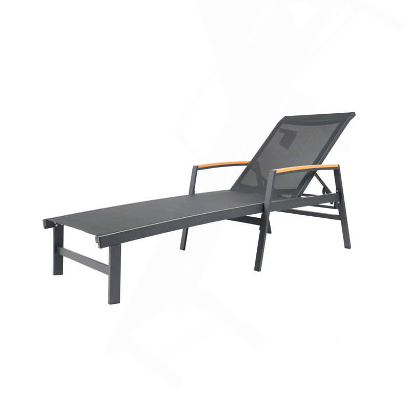 Chaise longue, Noir