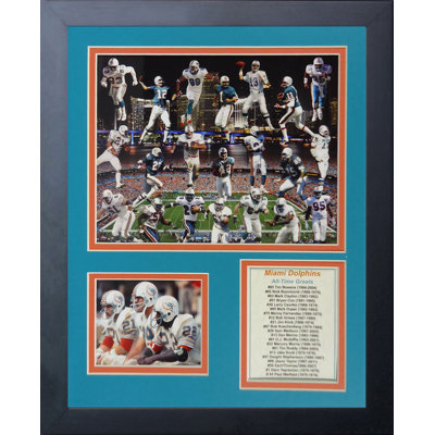 Miami Dolphins Dolphin Greats Framed Memorabili