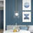 Hiral 8" Wide Double Layer Pendant with Glass Shade-383636053
