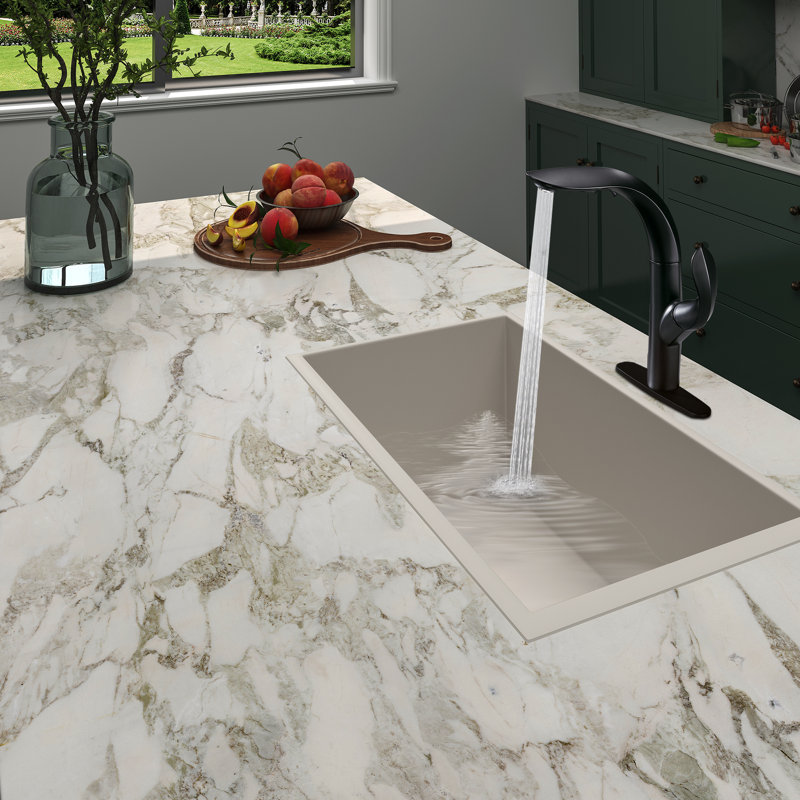 Mondawe Kitchen Faucet, Matte Black