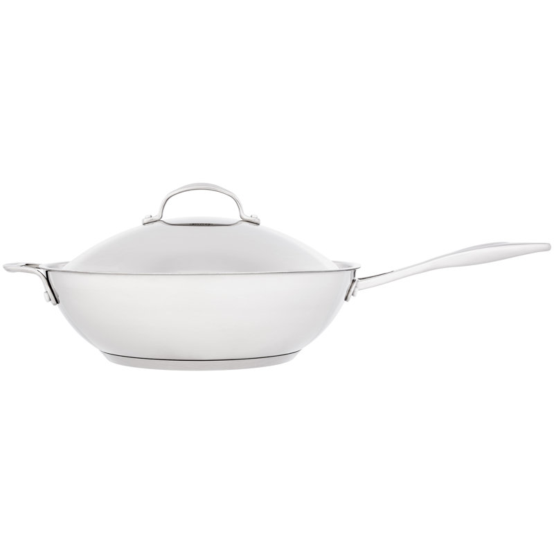 Stellar 7000, 30cm Stainless Steel Non-Stick Wok with Stainless Steel Lid