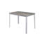 Ensemble de table de salle à manger, panneau de fibres à densité moyenne gris et blanc et conception en métal pour les espaces de vie modernes-509084565-509084564